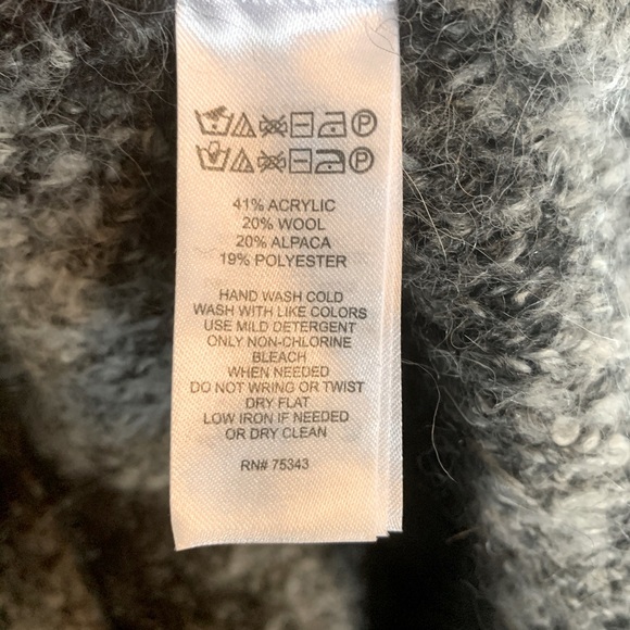 Rachel Zoe alpaca wool blend ombré cardigan small - Picture 6 of 7